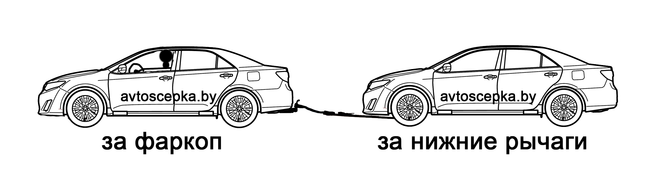 Жесткая сцепка автосцепка для легковых автомобилей купить с доставкой по  всему Миру — Буксировка автомобиля без водителя и по правилам